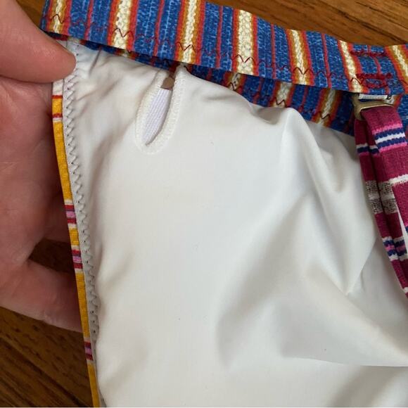 Tigerlily $98 Pushti Argentina Boho Tassel Bikini Top US 10 NWOT - Picture 9 of 9